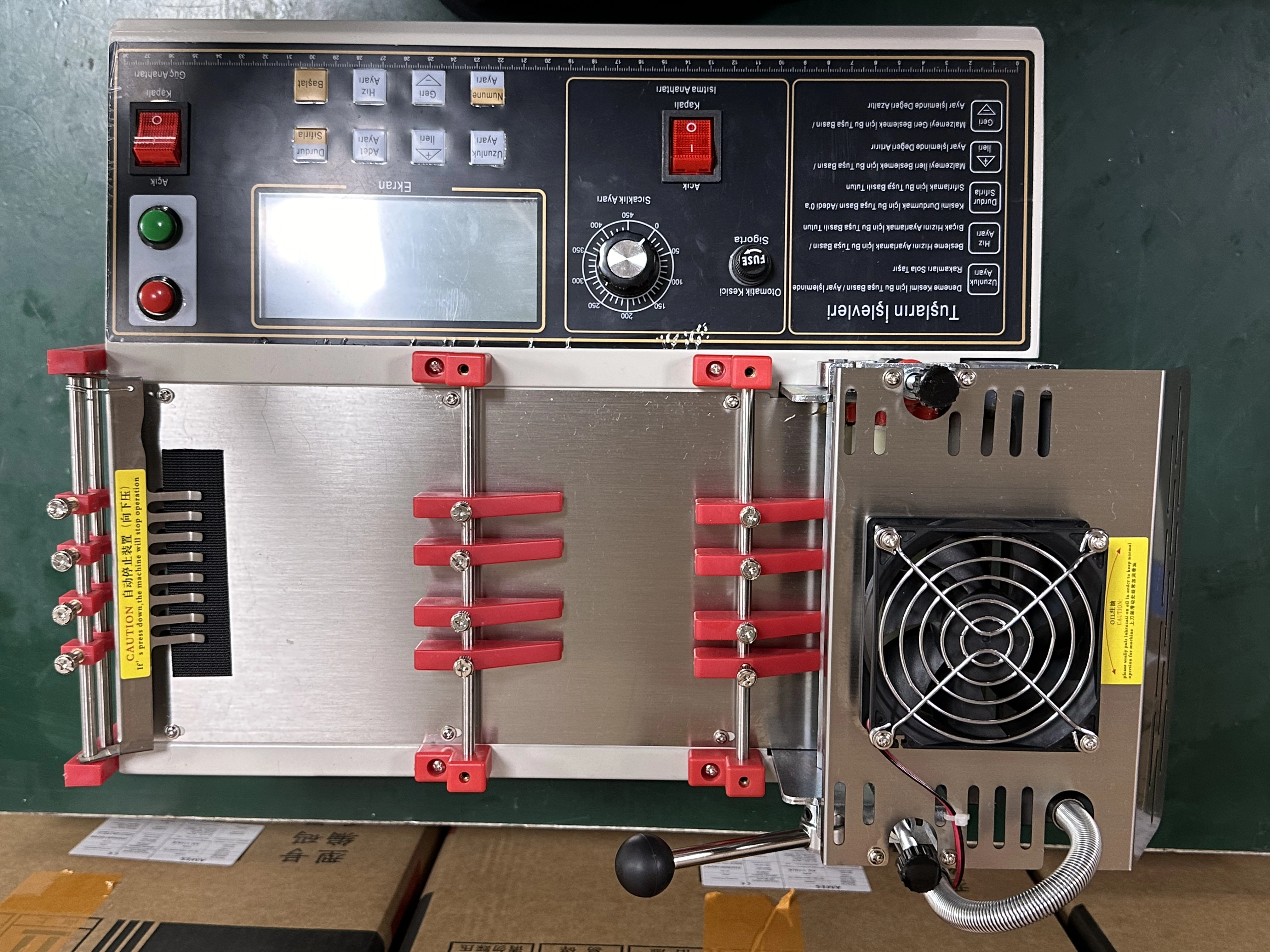 Ames 14 cm Otomatik Sıcak Soğuk Giyotin  Boru / Hortum / Kumaş Kesme Makinası -AS-140LR-14CM