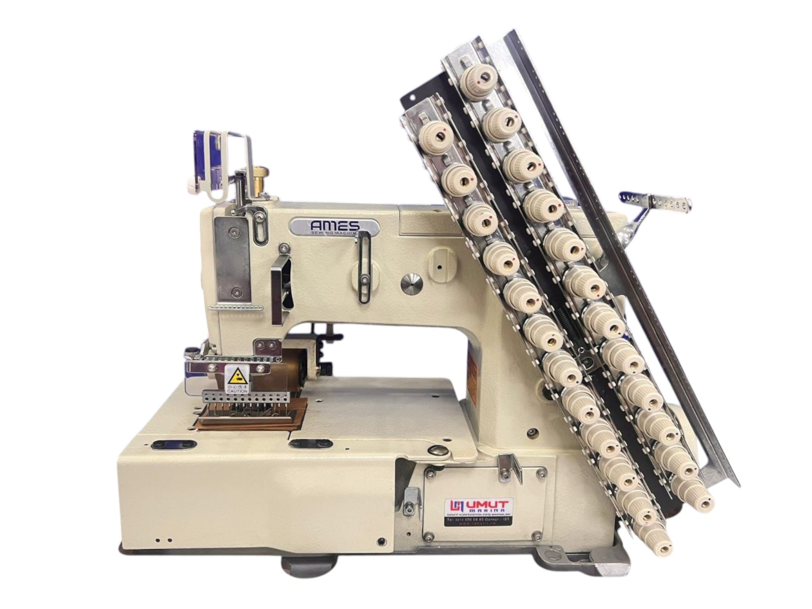 AS-1412-P-D Ames Mekanik Düz Yatak 12 İğne 1/4 Lastik
