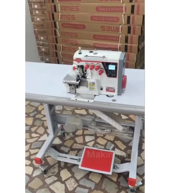 GT-890-4-UT AMES FULL FONKSİYON 4 İPLİK ELEKTRİKLİ OVERLOK MAKİNASI (STEP MOTOR) 