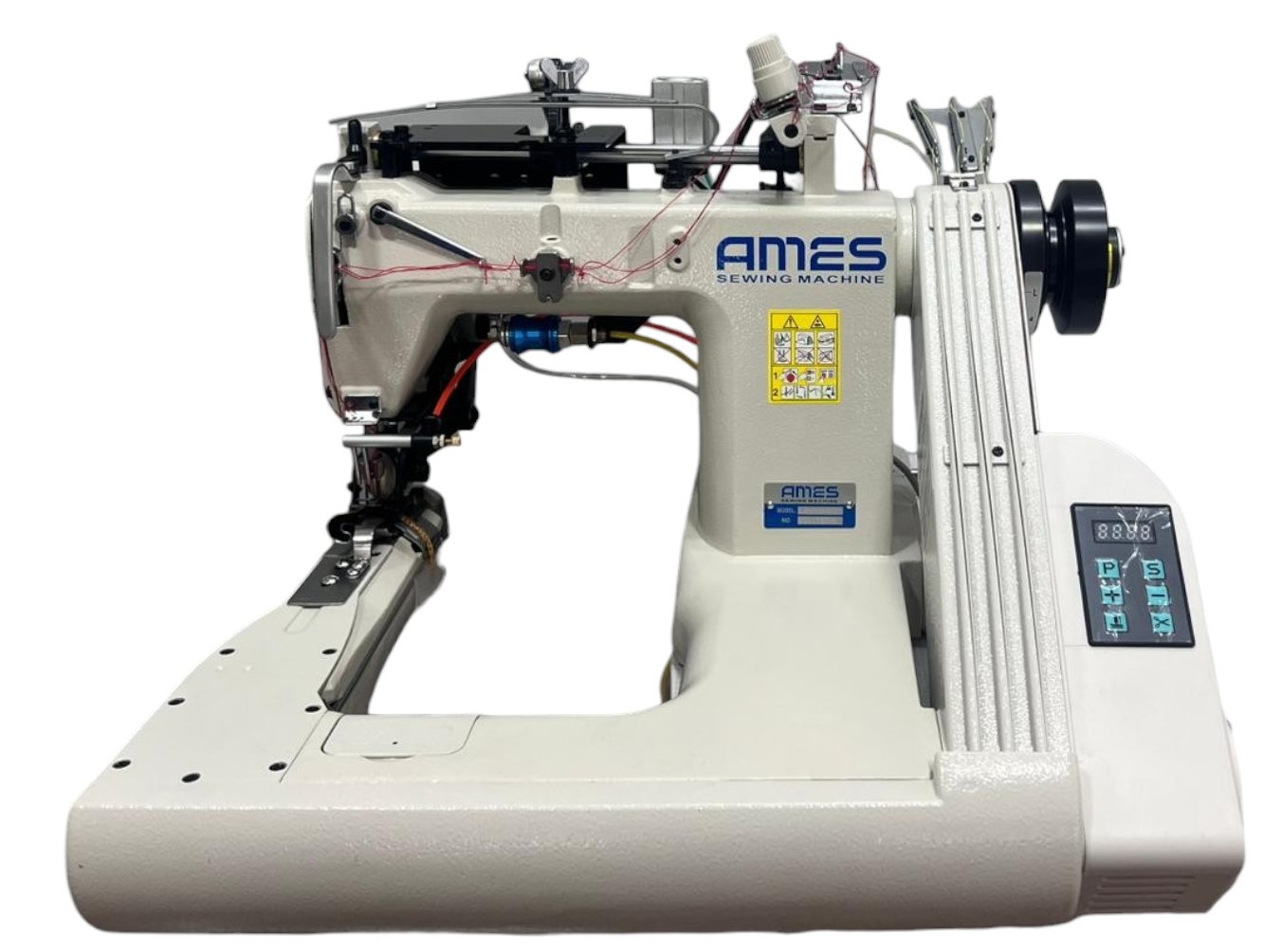 AS-J9588XH-MPF/ECV-DD Ames 3 İğne Havalı Palet Kot Kollu D.Driver İplik Kesmeli