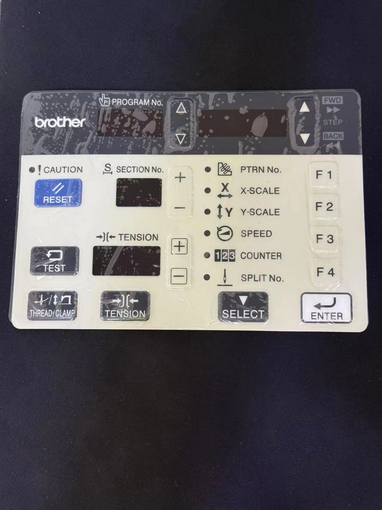 Brother SB0564-001 Kontrol Paneli Etiketi (Panel Sheet) KE-430F & BE-438F