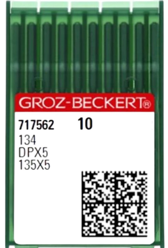 134/DPX5/135X5/135X7 Groz Beckert Düz Dikiş İğnesi Kalın Dip ( 10