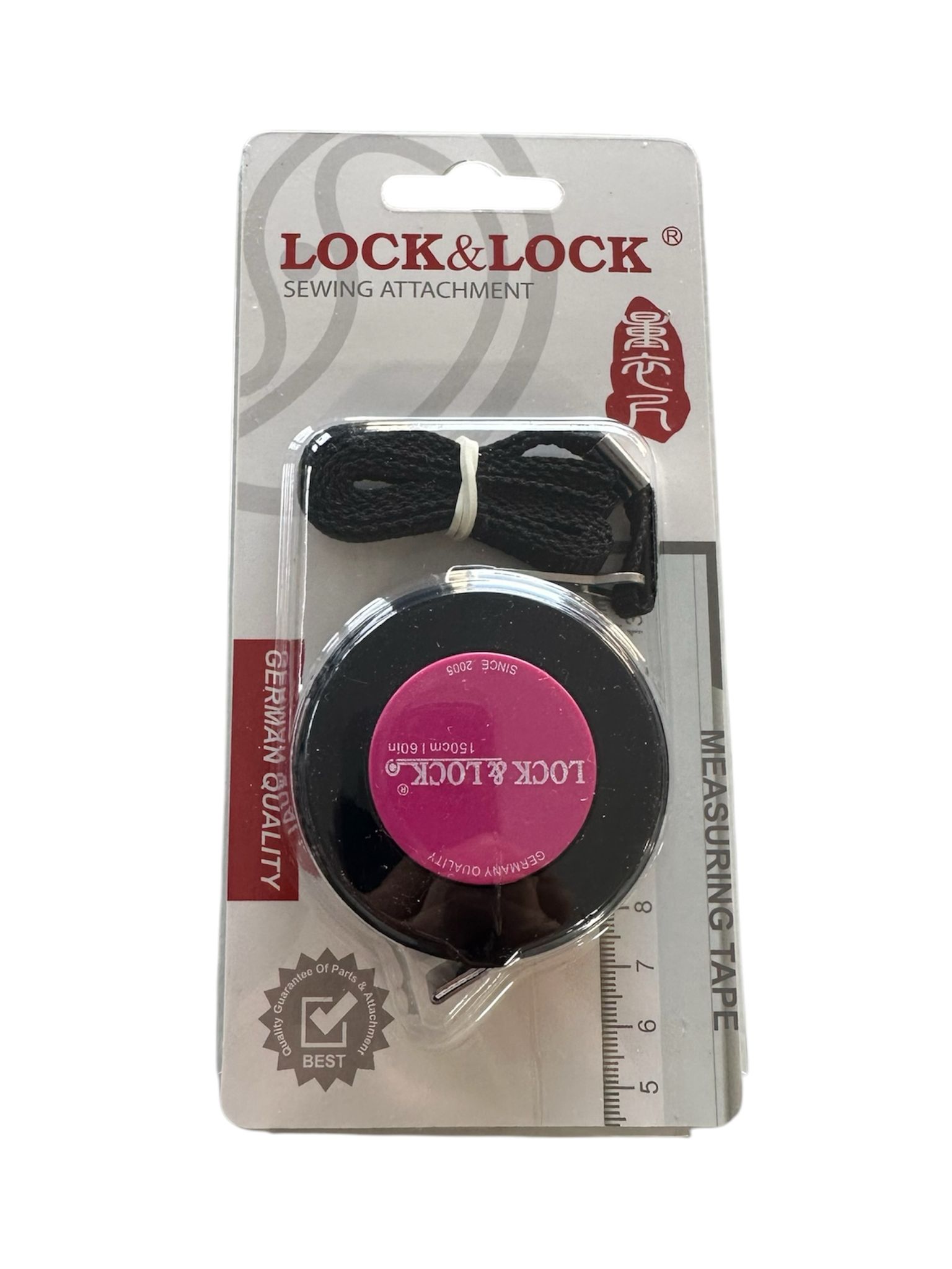 LOCK&LOCK 1.KALİTE 1,5 M MEZURA ASKILI  PEMBE