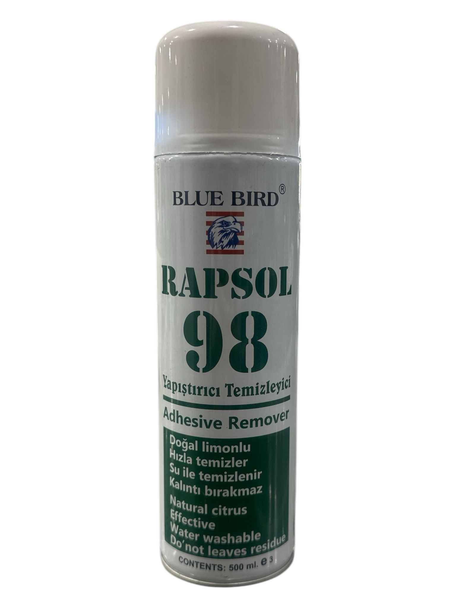 BLUE BIRD RAPSOL 98 Yapıştırıcı Ve Temizleyici Sprey 500 ML