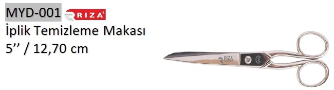 Rıza 4431-5 Ekstra Kalite İplik Makası No: 5 – 12,70 cm (MYD-001)