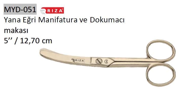 Rıza Yana Eğri Manifaturacı Makası No: 5 – MYD-051