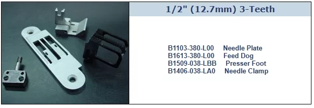 AMES & JUKI MH380 Zincir Dikiş 2 İğne Takımı 12,7 Mm (1/2’’) – MH380L AMES & JUKI MH380 Zincir Dikiş 2 İğne Takımı 12,7 Mm (1/2’’) – MH380L