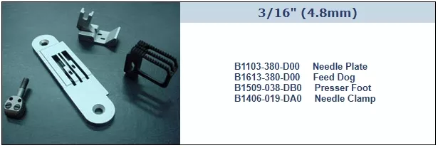 AMES & JUKI MH380 Zincir Dikiş 2 İğne Takımı 4,8 Mm (3/16’’) – MH380D AMES & JUKI MH380 Zincir Dikiş 2 İğne Takımı 4,8 Mm (3/16’’) – MH380D