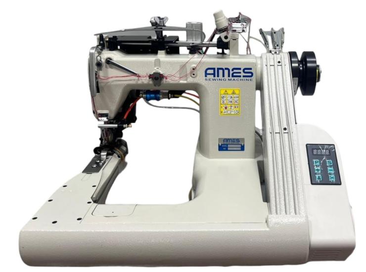 AS-J9588XH-MPF/ECV-DD Ames 3 İğne Havalı Palet Kot Kollu D.Driver İplik Kesmeli