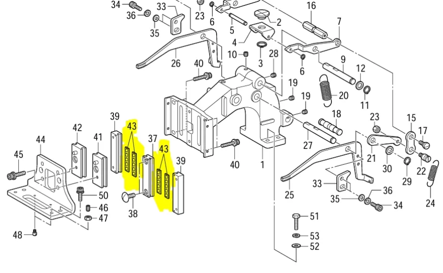 BROTHER SA4706-101 İşleme Makinesi Baskı Ayağı 5 Bilyalı Lineer Bilya Kafesli Kızak (Work Clamp Retainer Assy)