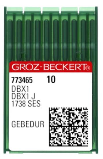 DBx1/1738/16x257 GEBEDUR GROZ BECKERT DÜZ MAKİNA İNCE DİP GEBEDUR (SARI İĞNE)  (10 ADET)