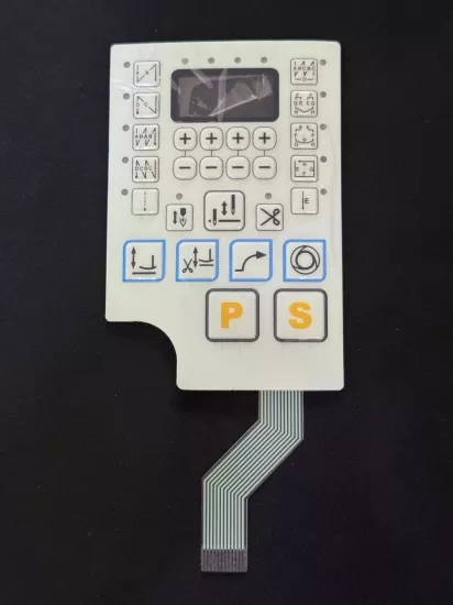 QIXING Eski Model Servo Motor Kontrol Paneli Etiketi (Panel Sheet / Membran Tuş Takımı)