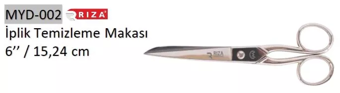 Rıza 4431-6 Ekstra Kalite İplik Makası No: 6 – 15,24 cm (MYD-002)