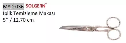 Solgern MYD-036 232-5 Kumaş ve İplik Temizleme Makası 12,70 cm No: 5