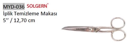 Solgern MYD-036 232-5 Kumaş ve İplik Temizleme Makası 12,70 cm No: 5