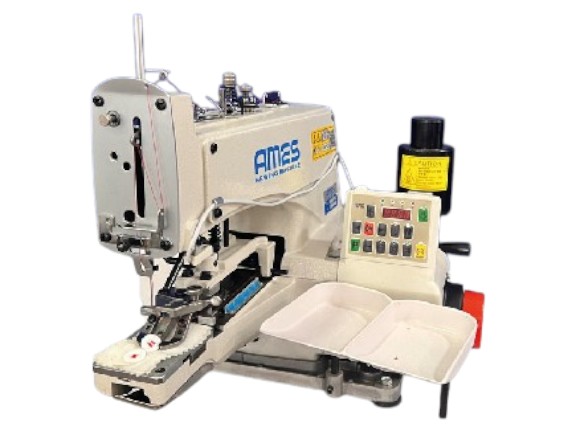 AS-T1377 Ames Mekanik Düğme Makinası Step Motorlu